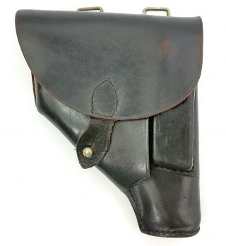 Vintage Military Holster P64 Pistol Black Leather Polish Army P22 Walther Ppk