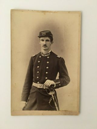 Officer In Uniform Sword 1880 - 90s Glendenon & Nichols Jacksonville,  Illinois