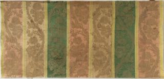 Late 18th Or Early 19th C.  French Silk Woven Fabric (2452)
