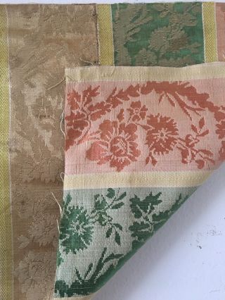 Late 18th or Early 19th C.  French Silk Woven Fabric (2452) 8