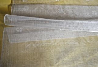 Vintage Silk Organza Handwoven With Embroidered Motif 50 Off Pp784