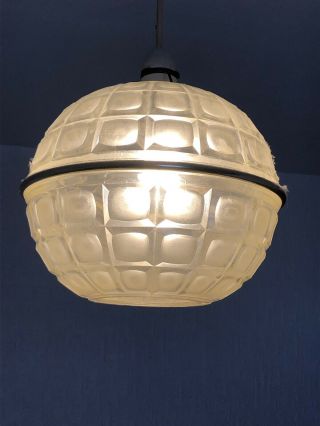 1960s 70s Vintage Retro Ufo Space Age Light Shade Ceiling Light Fitting