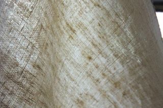 FRENCH HEMP SHEET 1800 ' s HAND SEWN HAND LOOMED ANTIQUE HEMP CHANVRE 67x91 