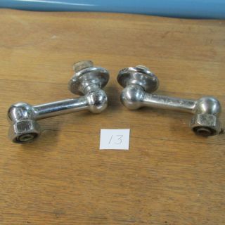 Set Of 2 Laundry Tub Offset Adaptors For Faucets,  Brass Chromium Plated