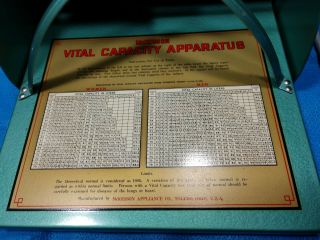 McKesson Vital Capacity Apparatus Vintage Lung Tester Vitalor 2