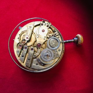 quarter repeater pocket watch movement for part only 6