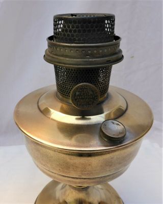 VINTAGE ALADDIN MODEL No 12 BRASS OIL LAMP BASE 3