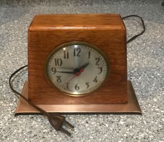 Vintage Clock Sessions Art Deco Electric Desk Shelf Mantle Model W