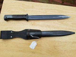 Ww2 Elite Diamant 39 K98 Bayonet Sheath Matching Serial Numbers 96 Blued Blade