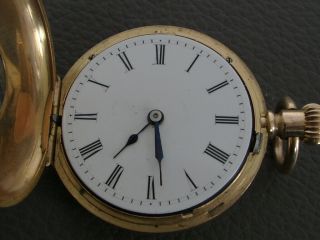 PATEK PHILIPPE 18KT DEMI - HUNTER PINK GOLD 32.  5MM DIAMETER EARLY MODEL W/ EXTRACT 3