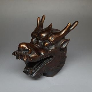 China Handmade Antique Bronze Lucky Zodiac Dragon Figurines Statues