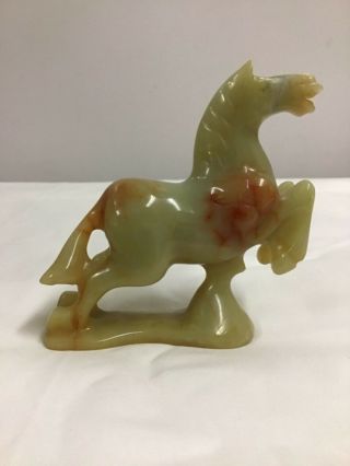 Vintage Chinese Jade Horse Statue