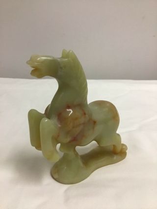 Vintage Chinese Jade Horse Statue 3