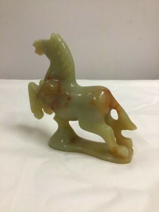 Vintage Chinese Jade Horse Statue 4