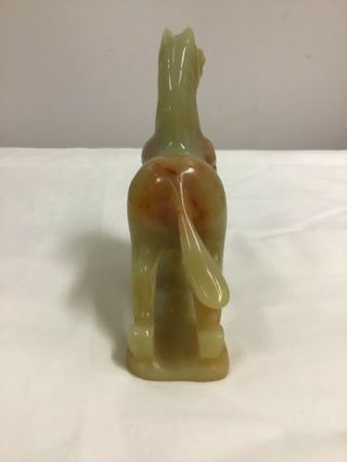 Vintage Chinese Jade Horse Statue 5