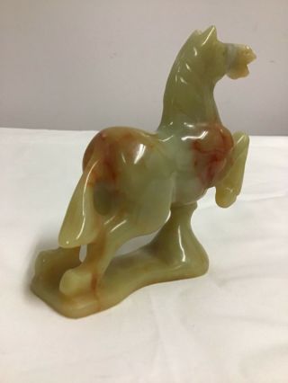 Vintage Chinese Jade Horse Statue 6
