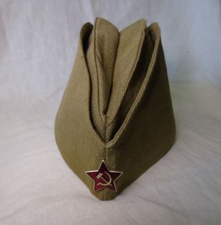 Soviet Russian Army Standard Cotton Forage Cap Pilotka Size 59