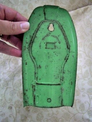 VINTAGE WALL HANGING GREEN PARAFIN LAMP 17cms Tall GWO VINTAGE 4