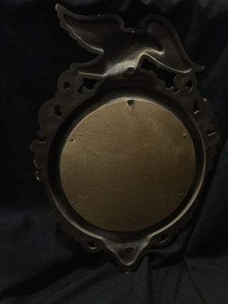 Antique Federal Eagle Convex Bullseye syroco Mirror A 7