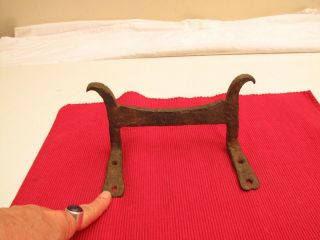 Antique Primitive Hand Forged Boot Scraper 19th C Wrought Iron Screw Into Porch