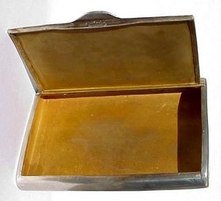 WWII WAR RUSSIAN SOVIET 875 SILVER CIGARETTE CASE ARMY GENERAL AWARD ORDER MEDAL 3