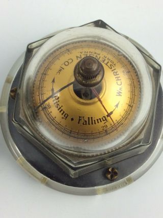 Art Deco Mova Thermometer and Barometer LI York ca 1920 ' s 10