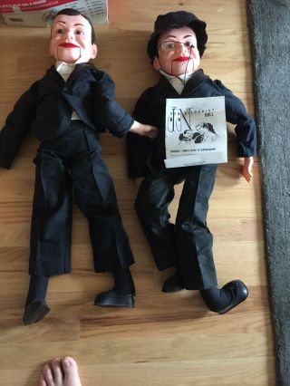 2 Charlie Mccarthy 30 " Tall Ventriloquist Dummy Puppet Doll By Goldberberger.