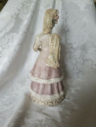 Large Vintage Rare Cordey Lady Figurine in Mauve 14 