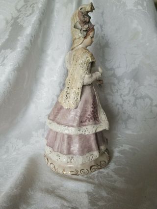 Large Vintage Rare Cordey Lady Figurine in Mauve 14 