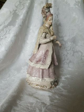 Large Vintage Rare Cordey Lady Figurine in Mauve 14 