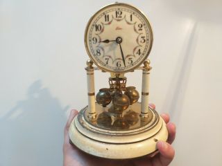Rare Vintage Antique Kundo 400 Day Anniversary German Clock - Parts/repair Tr65