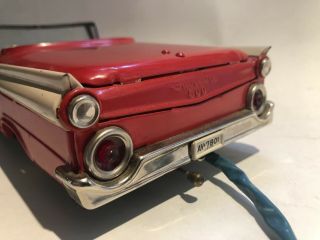 Vintage 1950 ' s Tin Lithograph Ford Skyliner Car with remote from Japan 4