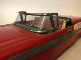 Vintage 1950 ' s Tin Lithograph Ford Skyliner Car with remote from Japan 6
