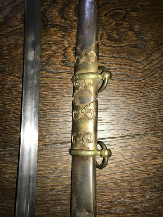 WWII Chinese Nationalist High - rank Officer Sword 9