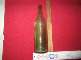 Military Fort Site Champagne Bottle - Light Green (fort Maginnis,  Montana)