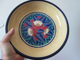 Large Antique - Longwy Art Pottery - Art Deco - Wall Plaque / Bowl - French