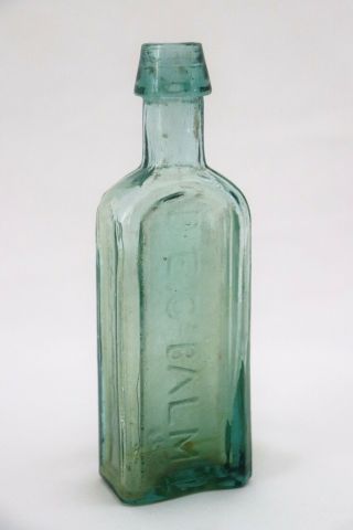 Antique Rare Dr Ec Balm Glass Medicine Tincture Bottle Rochester Ny Pontil Old