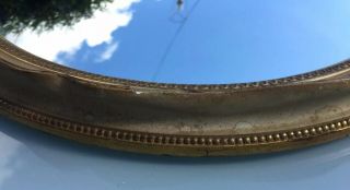 Vintage Ansonia Circular Convex Bullseye Mirror In Gilt & Gold 2