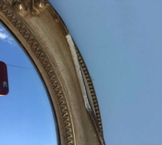 Vintage Ansonia Circular Convex Bullseye Mirror In Gilt & Gold 3