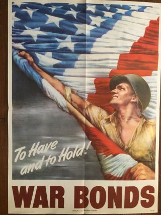1944 Wwii War Bond Poster