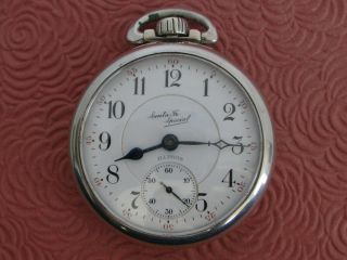 Illinois 16 Size Santa Fe Special 21 Jewels Dial,  Running Example