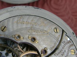 ILLINOIS 16 SIZE SANTA FE SPECIAL 21 JEWELS DIAL,  RUNNING EXAMPLE 6