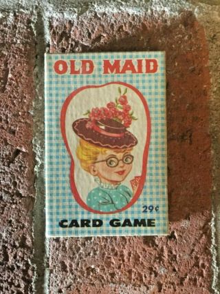 Vtg 1960s Fairchild Old Maid Card Game Complete W/ Rules Euc Great Images