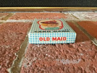 Vtg 1960s Fairchild OLD MAID Card Game COMPLETE w/ Rules EUC Great Images 3