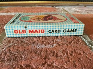 Vtg 1960s Fairchild OLD MAID Card Game COMPLETE w/ Rules EUC Great Images 4