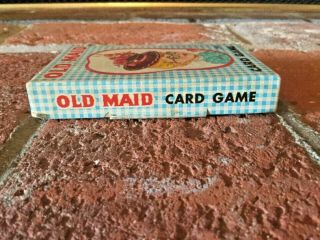 Vtg 1960s Fairchild OLD MAID Card Game COMPLETE w/ Rules EUC Great Images 5