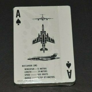 AIRCRAFT RECOGNITION PLAYING CARDS US ARMY TRAINING AIDS 1979 1 Pack 4