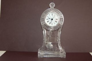 Vintage Crystal Legends Quarts,  Lead Crystal,  Pendulum Clock,  Made In Taiwan