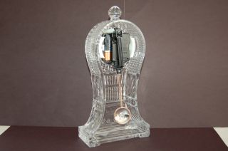 Vintage Crystal Legends Quarts,  lead crystal,  Pendulum Clock,  made in Taiwan 3