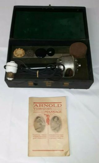 Antique Arnold Electrical Massage Vibrator No.  1 C.  1915 Racine Quack Quackery